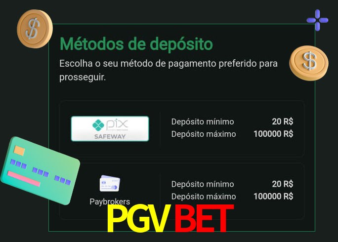 O cassino PGVBET oferece uma grande variedade de métodos de pagamento